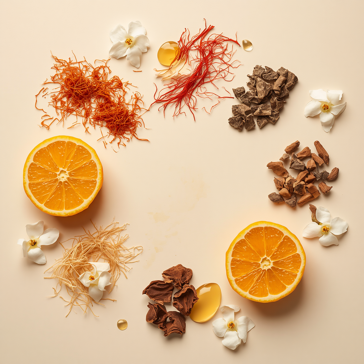 Elite Extrait de Parfum ingredients - Bergamot, Saffron, Jasmine, Cedarwood, Fir Resin