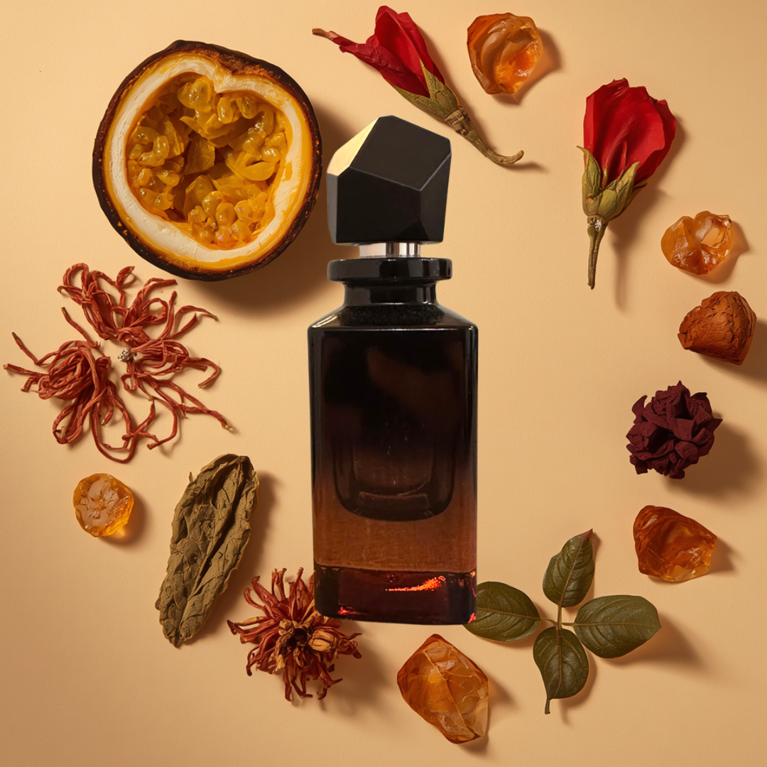 Nomad Extrait de Parfum - Passion Fruit, Saffron, Oud fragrance with ingredients